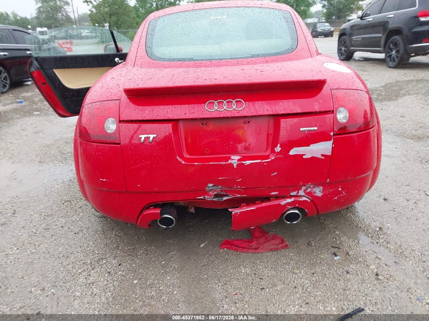 2003 Audi Tt VIN TRUWT28N231017545 IAAI salvage auction — REAR END, Salvage (Illinois), sold $450 on 2026-07-28 (photo 6)