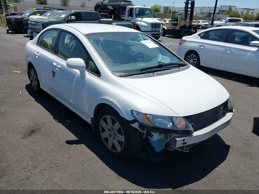 2009 Honda Civic VIN 2HGFA165X9H304351 IAAI salvage auction — FRONT END, Salvage Certificate (California), sold $2,200 on 2026-07-12 (photo 1)