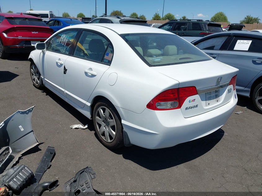 2009 Honda Civic VIN 2HGFA165X9H304351 IAAI salvage auction — FRONT END, Salvage Certificate (California), sold $2,200 on 2026-07-12 (photo 3)