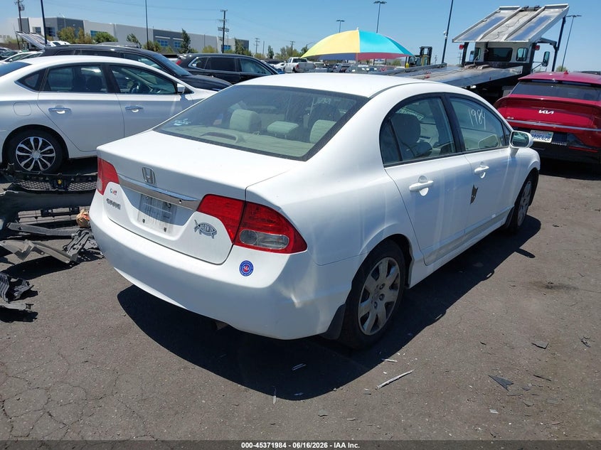 2009 Honda Civic VIN 2HGFA165X9H304351 IAAI salvage auction — FRONT END, Salvage Certificate (California), sold $2,200 on 2026-07-12 (photo 4)