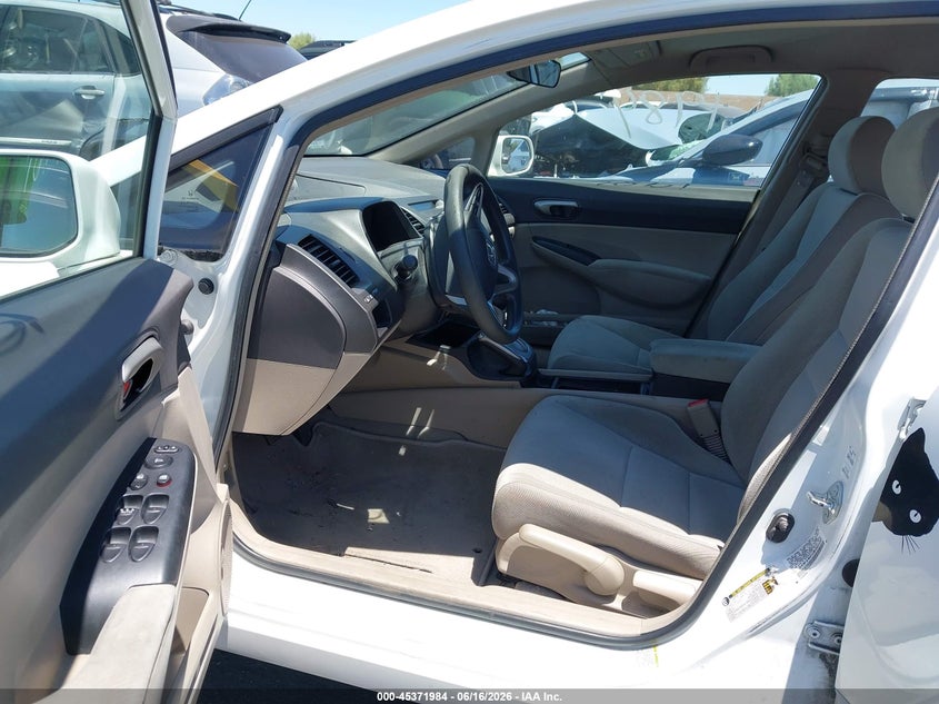 2009 Honda Civic VIN 2HGFA165X9H304351 IAAI salvage auction — FRONT END, Salvage Certificate (California), sold $2,200 on 2026-07-12 (photo 5)