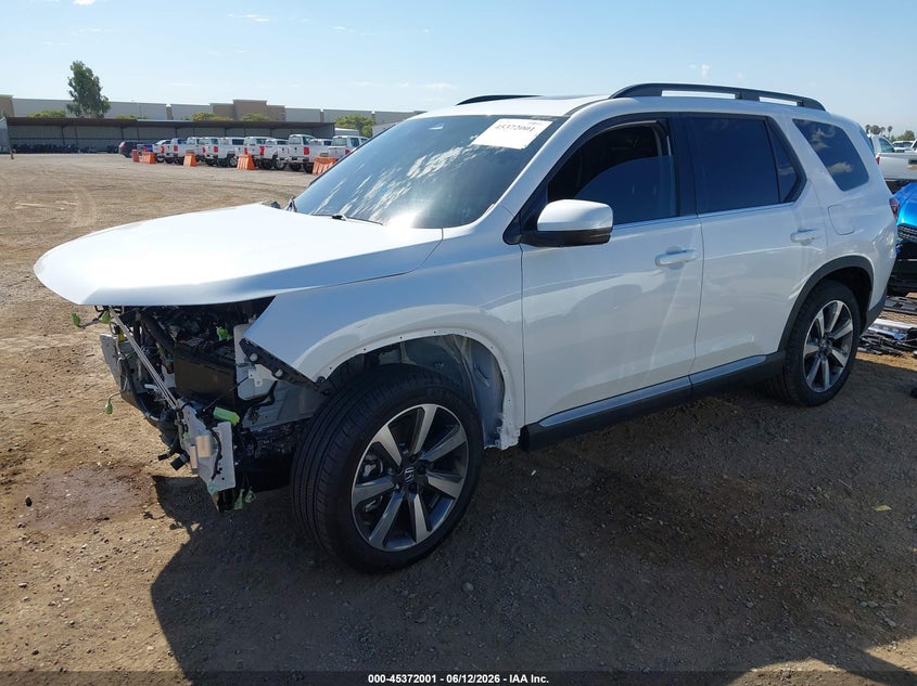 2025 Honda Pilot VIN 5FNYG2H79SB043560 IAAI salvage auction — FRONT END, Salvage Title, sold $16,100 on 2026-08-17 (photo 2)
