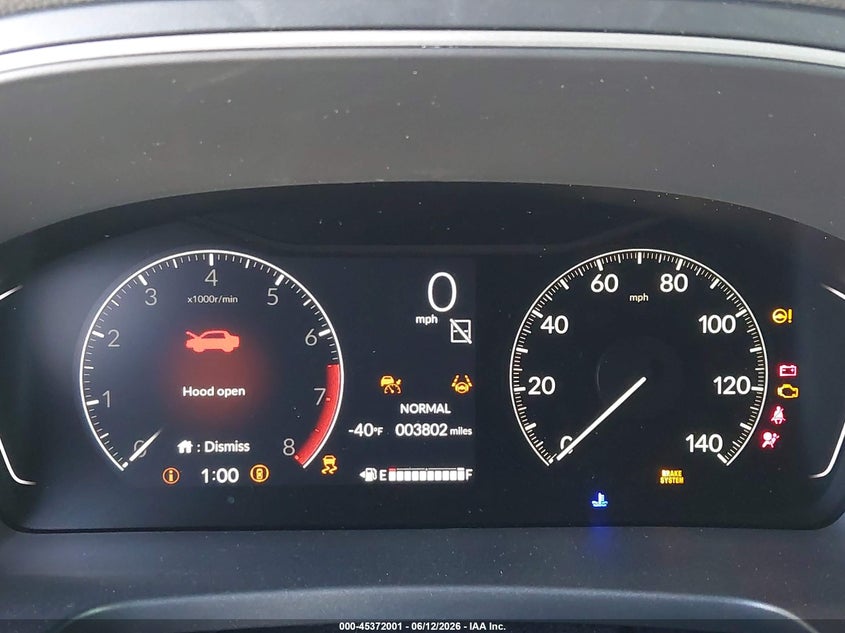 2025 Honda Pilot VIN 5FNYG2H79SB043560 IAAI salvage auction — FRONT END, Salvage Title, sold $16,100 on 2026-08-17 (photo 7)