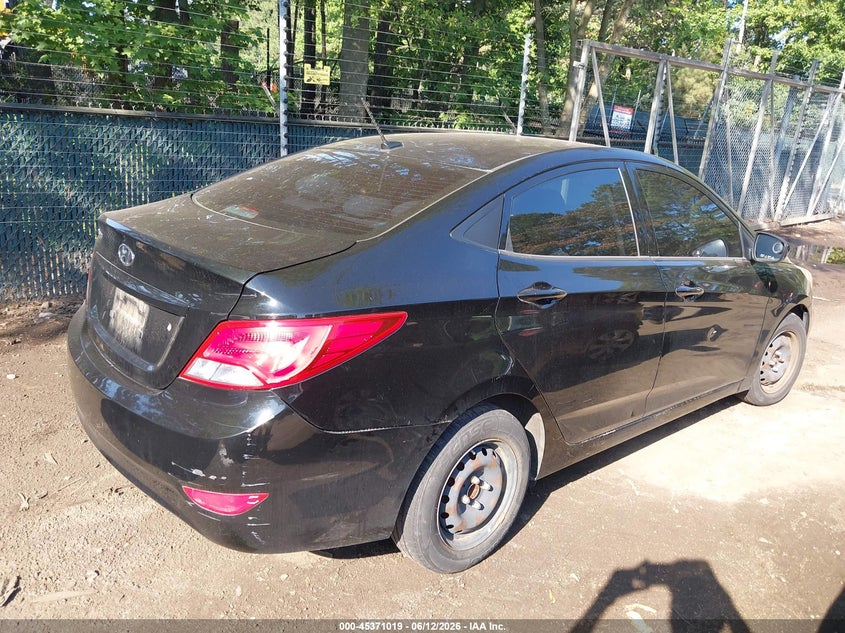 2017 Hyundai Accent VIN KMHCT4AEXHU375397 IAAI salvage auction — NORMAL WEAR, Clear (Virginia), sold $1,000 on 2026-07-16 (photo 4)