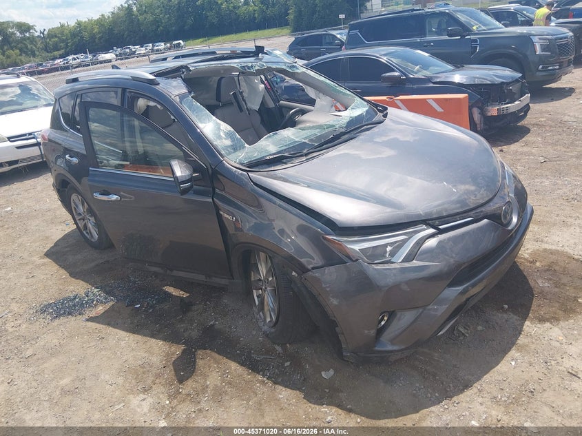 2016 Toyota Rav 4 VIN JTMDJREV3GD046240 IAAI salvage auction — ROLLOVER, Salvage (Tennessee), sold $2,050 on 2026-07-09 (photo 1)