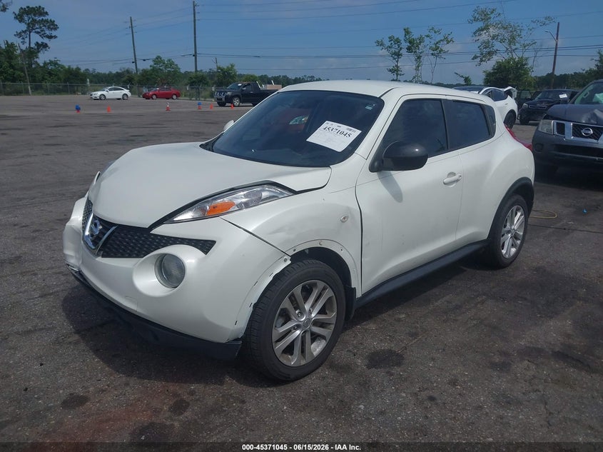 2014 Nissan Juke VIN JN8AF5MR7ET350910 IAAI salvage auction — FRONT END, Rebuildable (Florida), sold $700 on 2026-07-14 (photo 2)