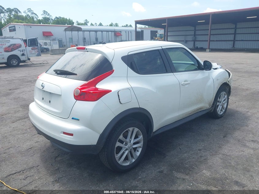 2014 Nissan Juke VIN JN8AF5MR7ET350910 IAAI salvage auction — FRONT END, Rebuildable (Florida), sold $700 on 2026-07-14 (photo 4)