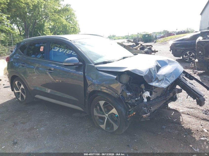 2017 Hyundai Tucson VIN KM8J33A27HU519947 IAAI salvage auction — FRONT END, Salvage (Michigan), sold $1,850 on 2026-07-29 (photo 1)