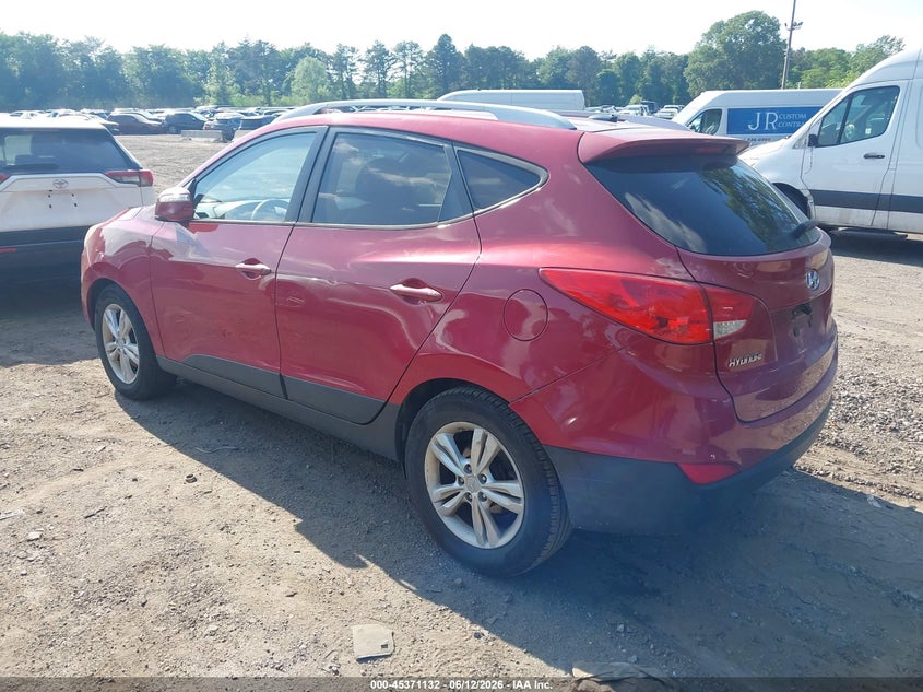 2012 Hyundai Tucson VIN KM8JUCAC0CU476938 IAAI salvage auction — NORMAL WEAR, Clear (New Jersey), sold $1,225 on 2026-07-14 (photo 3)