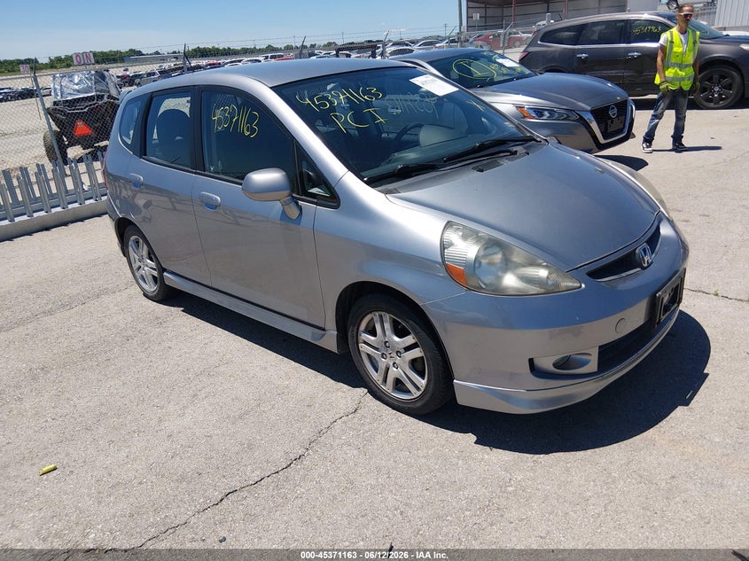 2008 Honda Fit VIN JHMGD37628S011353 IAAI salvage auction — LEFT REAR, Salvage (Missouri), sold $775 on 2026-07-16 (photo 1)