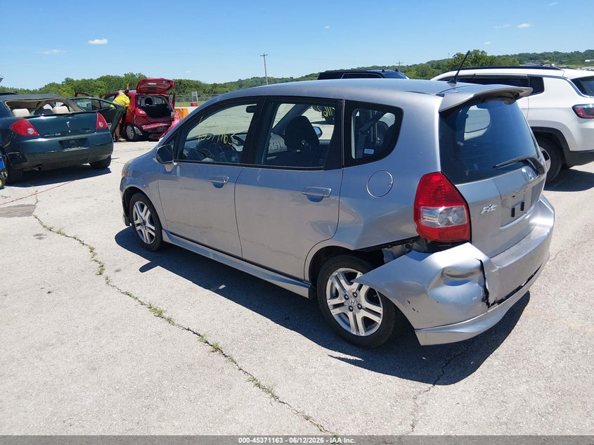 2008 Honda Fit VIN JHMGD37628S011353 IAAI salvage auction — LEFT REAR, Salvage (Missouri), sold $775 on 2026-07-16 (photo 3)