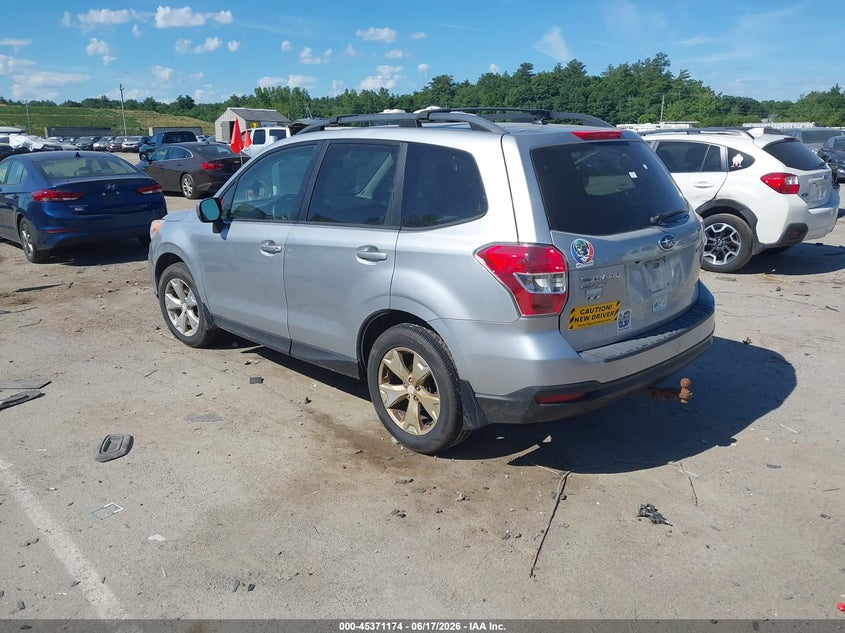 2015 Subaru Forester VIN JF2SJADC6FG560123 IAAI salvage auction — NORMAL WEAR, Original (New Hampshire), sold $300 on 2026-07-15 (photo 3)