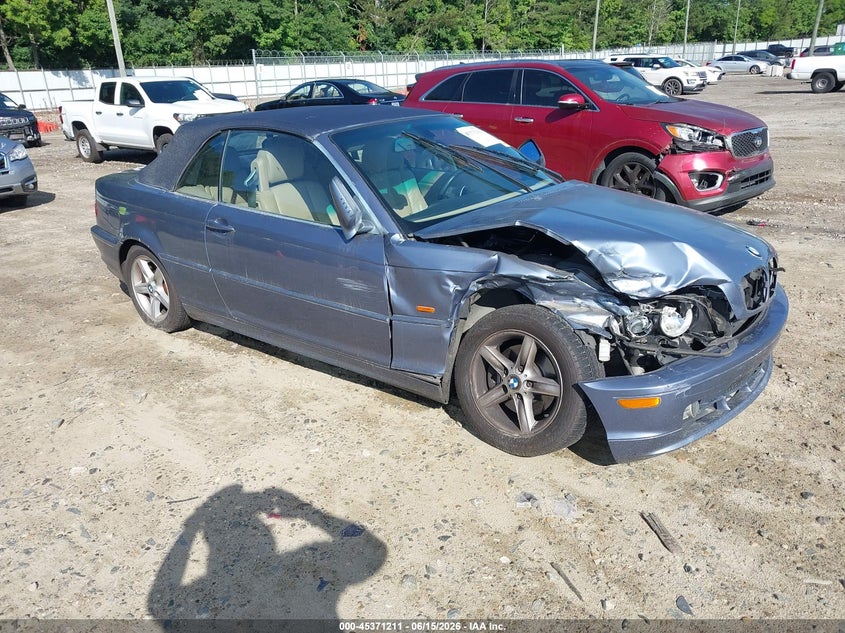 2003 BMW 3er VIN WBABS33493PG89938 IAAI salvage auction — RIGHT FRONT, Salvage (Georgia), sold $275 on 2026-08-06 (photo 1)