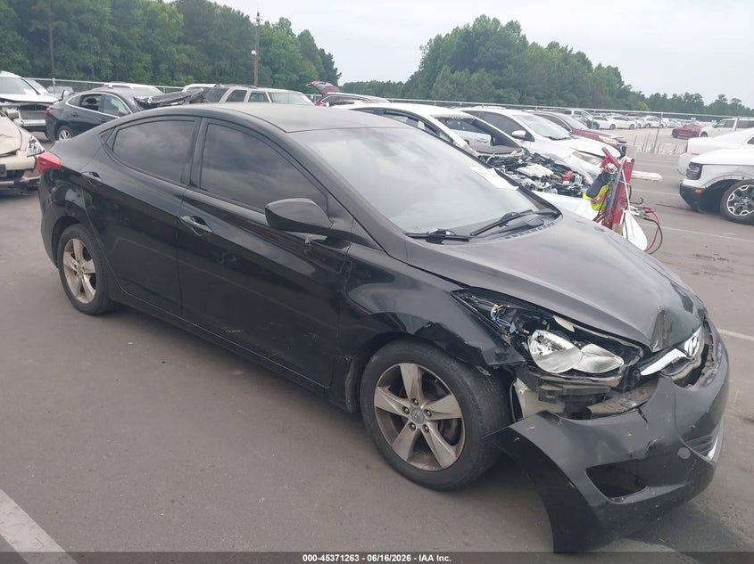 2013 Hyundai Elantra VIN KMHDH4AE5DU639058 IAAI salvage auction — FRONT END, Salvage (North Carolina), sold $400 on 2026-07-08 (photo 1)