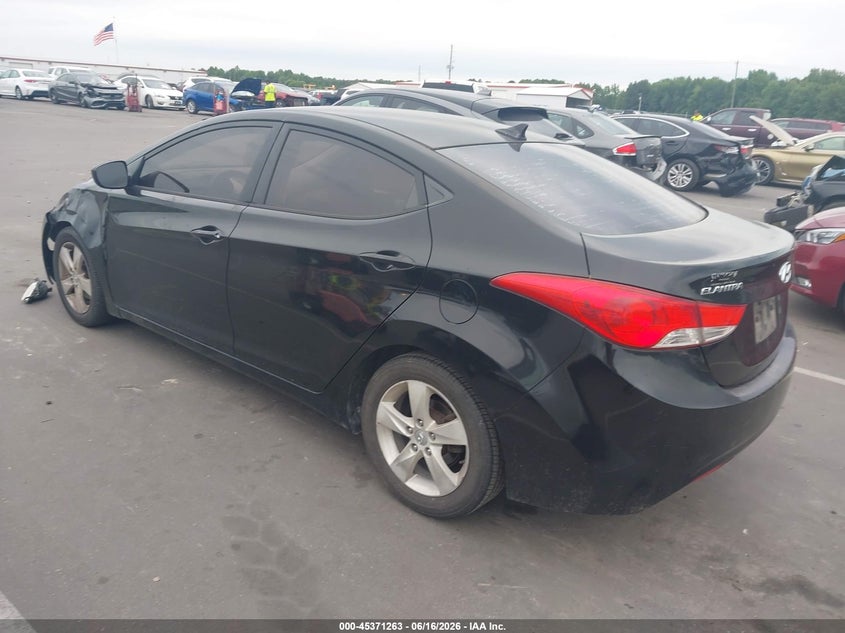 2013 Hyundai Elantra VIN KMHDH4AE5DU639058 IAAI salvage auction — FRONT END, Salvage (North Carolina), sold $400 on 2026-07-08 (photo 3)