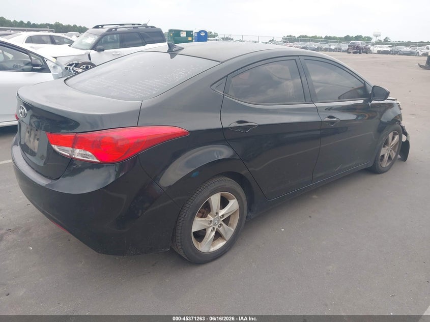 2013 Hyundai Elantra VIN KMHDH4AE5DU639058 IAAI salvage auction — FRONT END, Salvage (North Carolina), sold $400 on 2026-07-08 (photo 4)