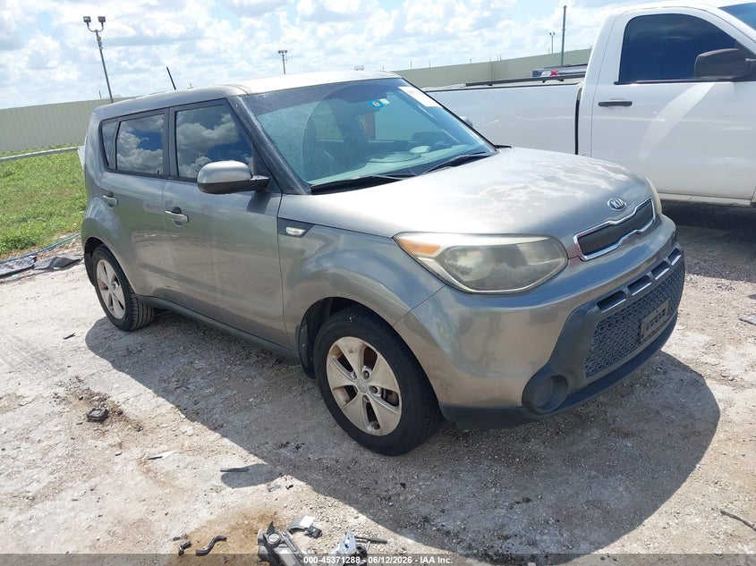 2014 Kia Soul VIN KNDJN2A21E7055735 IAAI salvage auction — NORMAL WEAR, Original (Texas), sold $1,100 on 2026-07-20 (photo 1)
