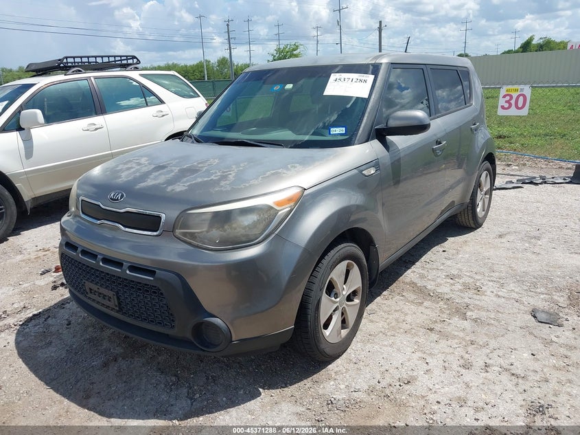 2014 Kia Soul VIN KNDJN2A21E7055735 IAAI salvage auction — NORMAL WEAR, Original (Texas), sold $1,100 on 2026-07-20 (photo 2)