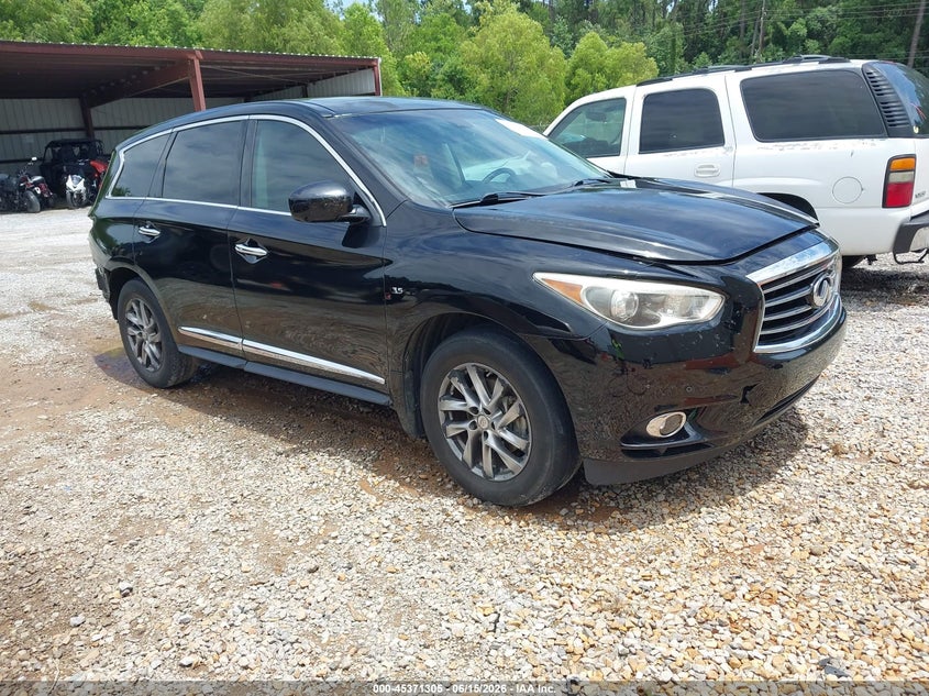 2015 Infiniti Qx60 VIN 5N1AL0MN7FC501729 IAAI salvage auction — REAR END, Salvage (Mississippi), sold $225 on 2026-07-10 (photo 1)