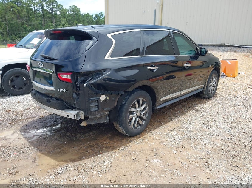 2015 Infiniti Qx60 VIN 5N1AL0MN7FC501729 IAAI salvage auction — REAR END, Salvage (Mississippi), sold $225 on 2026-07-10 (photo 4)