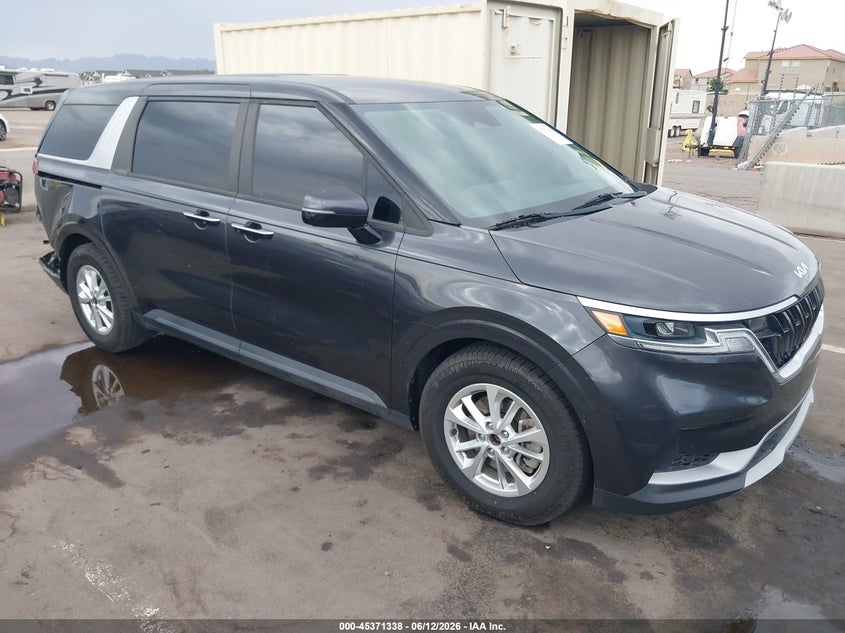 2022 Kia Carnival VIN KNDNB4H36N6099675 IAAI salvage auction — REAR END, Salvage (Arizona), sold $6,150 on 2026-07-21 (photo 1)