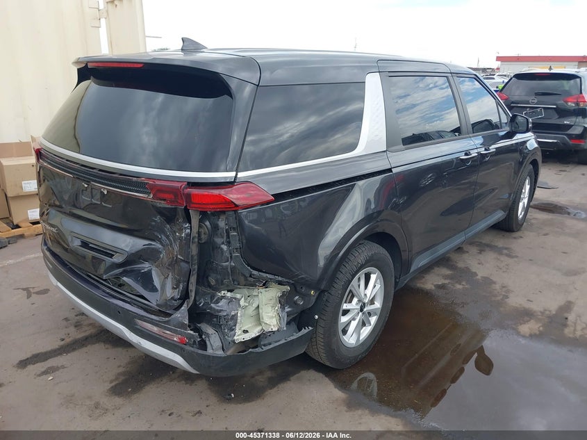 2022 Kia Carnival VIN KNDNB4H36N6099675 IAAI salvage auction — REAR END, Salvage (Arizona), sold $6,150 on 2026-07-21 (photo 4)