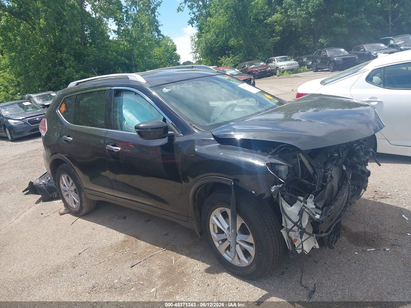 2016 Nissan Rogue VIN KNMAT2MT8GP662115 IAAI salvage auction — FRONT END, Salvage (Ohio), sold $375 on 2026-07-07 (photo 1)