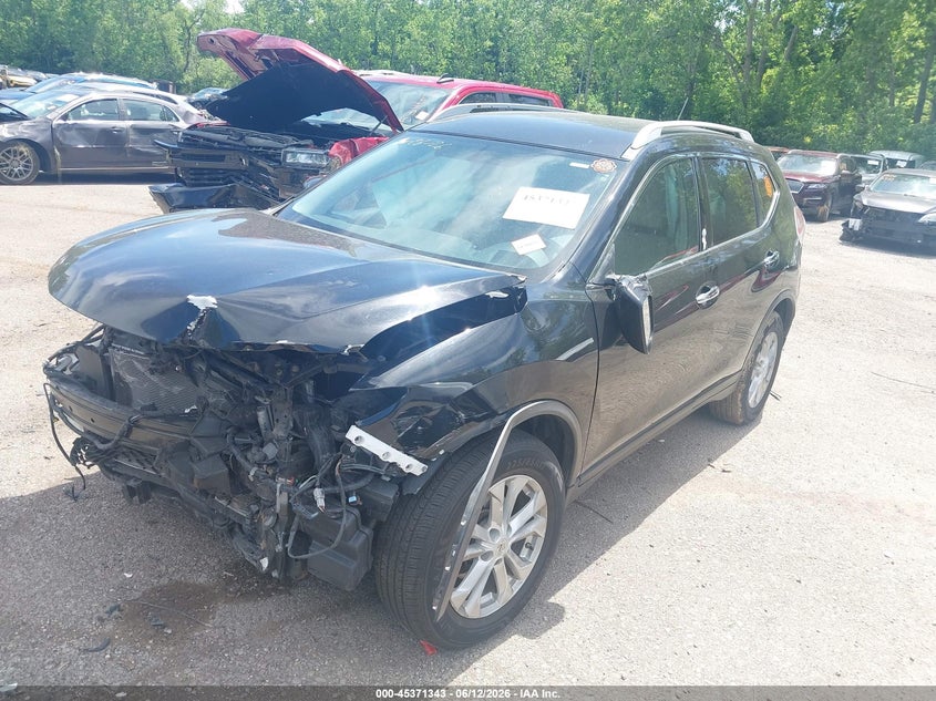2016 Nissan Rogue VIN KNMAT2MT8GP662115 IAAI salvage auction — FRONT END, Salvage (Ohio), sold $375 on 2026-07-07 (photo 2)