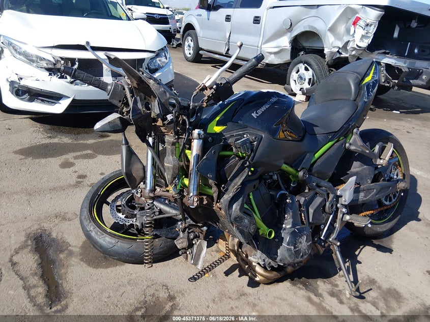 2022 Kawasaki Er VIN ML5EREL19NDA73622 IAAI salvage auction — ROLLOVER, Salvage Title, sold $225 on 2026-07-28 (photo 2)
