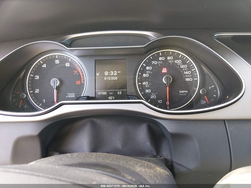2014 Audi A4 VIN WAUBFAFL4EN019186 IAAI salvage auction — FRONT END, Clear (South Carolina), sold $350 on 2026-07-22 (photo 7)