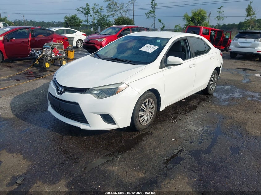 2016 Toyota Corolla VIN 5YFBURHE6GP453783 IAAI salvage auction — REAR END, Rebuildable (Florida), sold $2,275 on 2026-07-14 (photo 2)