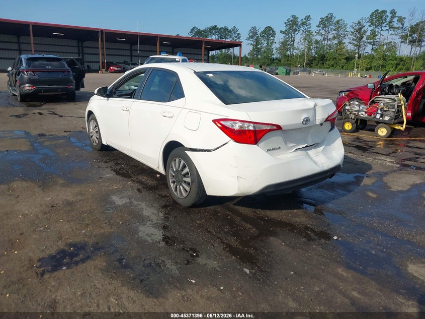 2016 Toyota Corolla VIN 5YFBURHE6GP453783 IAAI salvage auction — REAR END, Rebuildable (Florida), sold $2,275 on 2026-07-14 (photo 3)