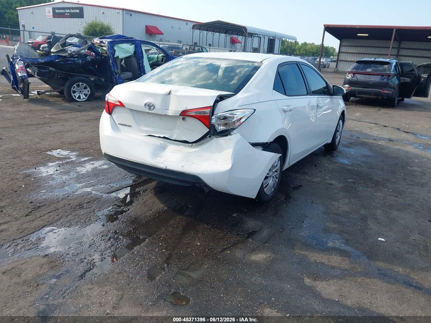 2016 Toyota Corolla VIN 5YFBURHE6GP453783 IAAI salvage auction — REAR END, Rebuildable (Florida), sold $2,275 on 2026-07-14 (photo 4)