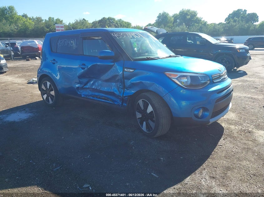 2019 Kia Soul VIN KNDJP3A53K7641889 IAAI salvage auction — RIGHT SIDE, Salvage (Indiana), sold $1,400 on 2026-07-28 (photo 1)
