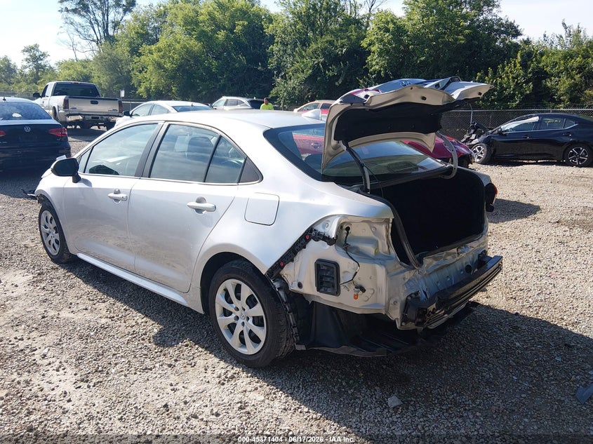 2022 Toyota Corolla VIN 5YFEPMAE9NP307991 IAAI salvage auction — REAR END, Salvage Title, sold $3,100 on 2026-07-17 (photo 3)