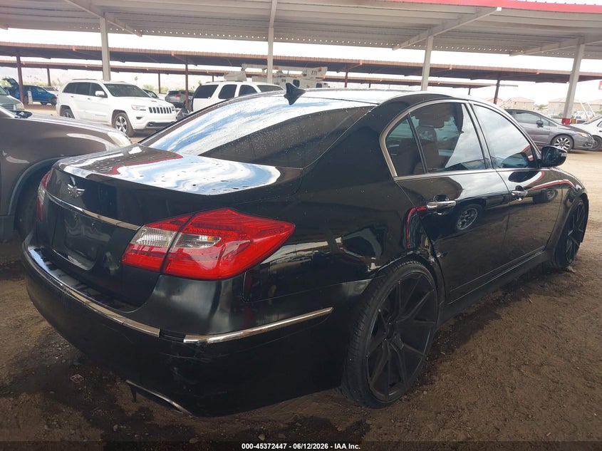 2012 Hyundai Genesis VIN KMHGC4DD4CU158893 IAAI salvage auction — RIGHT REAR, Clear (Arizona), sold $650 on 2026-07-11 (photo 6)