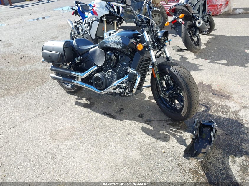 2021 Indian motorcycle co. Scout VIN 56KMSA114M3166013 IAAI salvage auction — FRONT END, Mv-907A (New York), sold $2,150 on 2026-07-09 (photo 1)