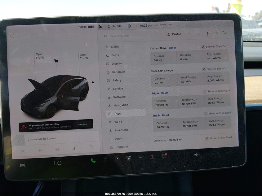 2021 Tesla Model y VIN 5YJYGDEE4MF282046 IAAI salvage auction — RIGHT SIDE, Salvage (California), sold $10,250 on 2026-07-09 (photo 7)