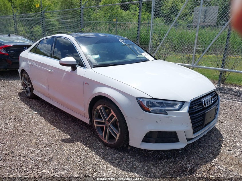 2019 Audi A3 VIN WAUJEGFF5K1021558 IAAI salvage auction — ROOF, Salvage (Illinois), sold $3,750 on 2026-07-29 (photo 1)