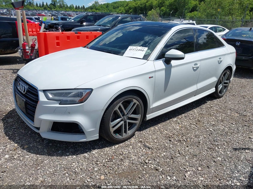 2019 Audi A3 VIN WAUJEGFF5K1021558 IAAI salvage auction — ROOF, Salvage (Illinois), sold $3,750 on 2026-07-29 (photo 2)