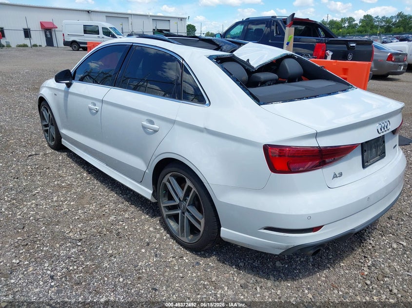 2019 Audi A3 VIN WAUJEGFF5K1021558 IAAI salvage auction — ROOF, Salvage (Illinois), sold $3,750 on 2026-07-29 (photo 3)