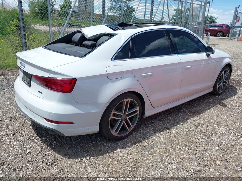 2019 Audi A3 VIN WAUJEGFF5K1021558 IAAI salvage auction — ROOF, Salvage (Illinois), sold $3,750 on 2026-07-29 (photo 4)