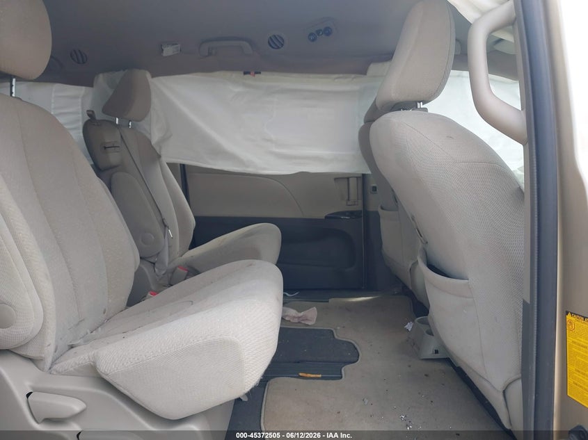 2011 Toyota Sienna VIN 5TDKK3DC0BS025036 IAAI salvage auction — FRONT END, Clear (Massachusetts), sold $1,300 on 2026-07-17 (photo 8)