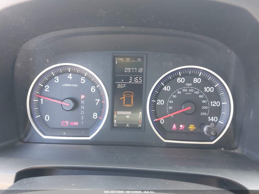 2009 Honda Cr-v VIN 5J6RE48739L814862 IAAI salvage auction — FRONT END, Bill Of Sale (Washington), sold $2,050 on 2026-07-24 (photo 7)