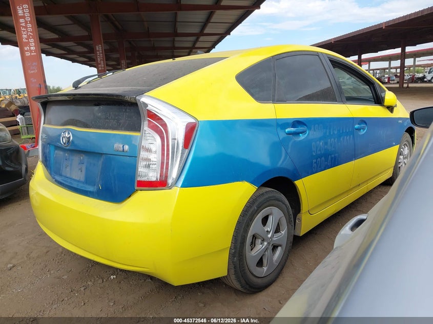 2013 Toyota Prius VIN JTDKN3DU9D0339662 IAAI salvage auction — NORMAL WEAR, Clear-Dealer Only (Arizona), sold $1,525 on 2026-07-28 (photo 4)