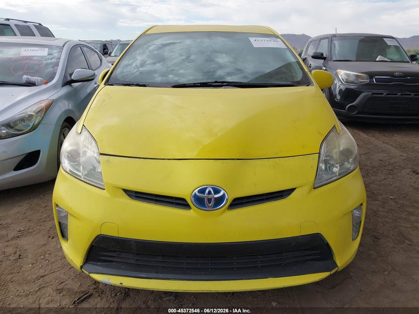 2013 Toyota Prius VIN JTDKN3DU9D0339662 IAAI salvage auction — NORMAL WEAR, Clear-Dealer Only (Arizona), sold $1,525 on 2026-07-28 (photo 6)