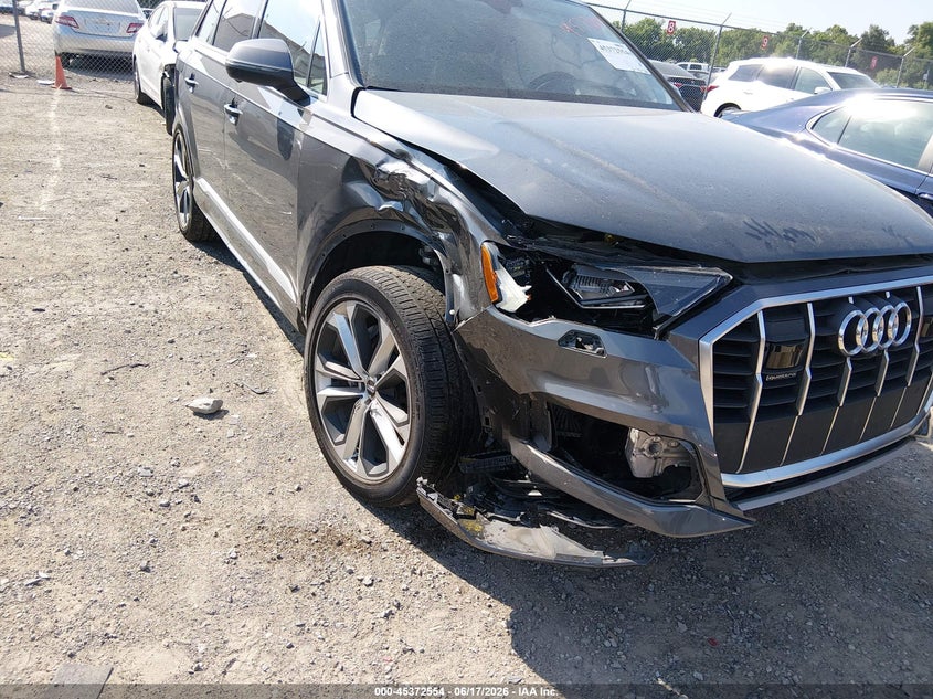 2021 Audi Q7 VIN WA1VXAF77MD011159 IAAI salvage auction — RIGHT FRONT, Salvage (Idaho), sold $13,950 on 2026-07-20 (photo 6)