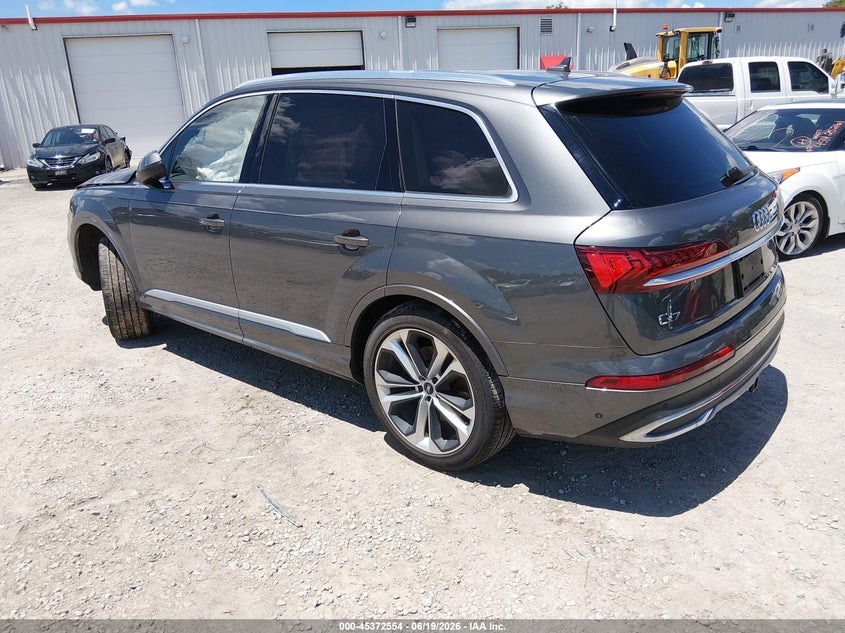 2021 Audi Q7 VIN WA1VXAF77MD011159 IAAI salvage auction — RIGHT FRONT, Salvage (Idaho), sold $13,950 on 2026-07-20 (photo 3)