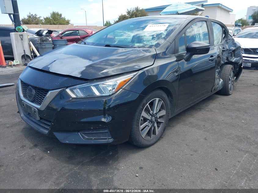 2021 Nissan Versa VIN 3N1CN8EVXML865989 IAAI salvage auction — LEFT SIDE, Salvage Title, sold $3,000 on 2026-07-17 (photo 2)