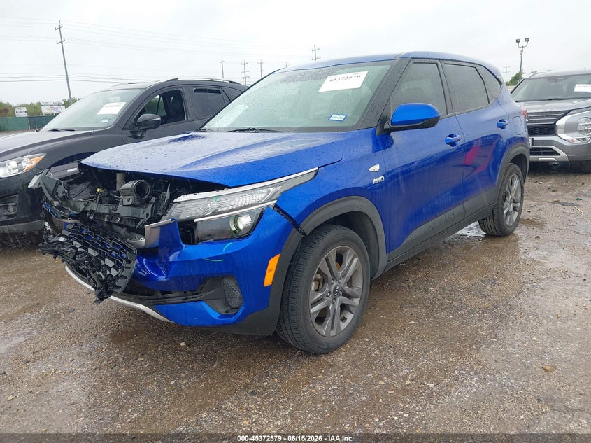 2021 Kia Seltos VIN KNDEPCAA0M7104155 IAAI salvage auction — FRONT END, Original (Texas), sold $3,750 on 2026-08-01 (photo 2)
